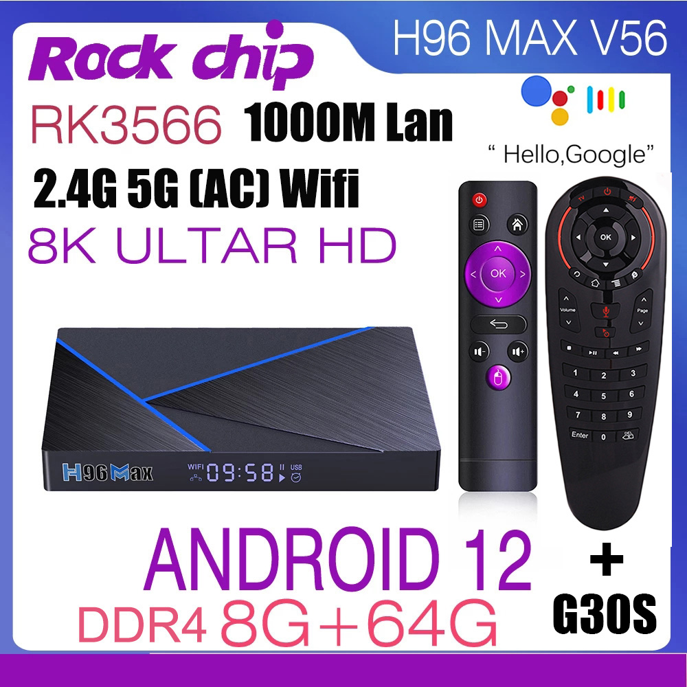Radxa Rock 5B 16Gb - Android 12 H96 Max V56 Smart